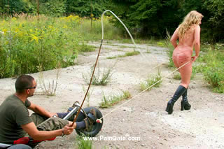 MORNING DRILL - THE BRUTAL SULKY WHIP WILL MAKE HER PULL WITH EFFORT!