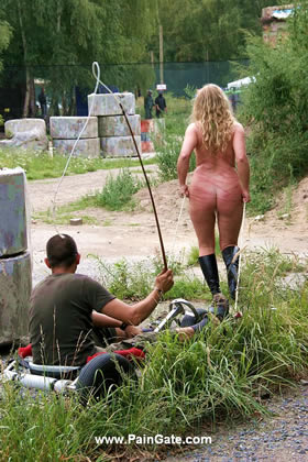 MORNING DRILL - THE BRUTAL SULKY WHIP WILL MAKE HER PULL WITH EFFORT!